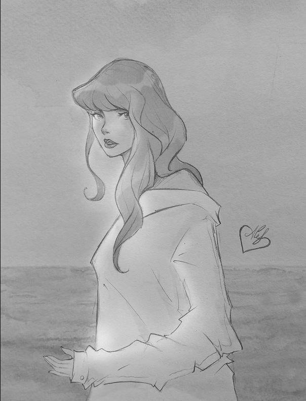 Taylor swift drawing by her fan posted in X